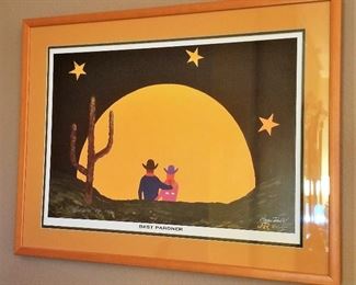 Neatest southwest art done in yellows and black