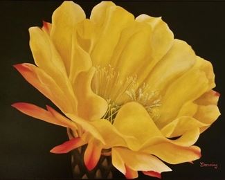 Yellow and black art