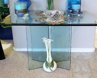 Glass table great for hallway, living room, bedroom, office, etc...