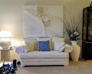 White sofas for sale. They are in pristine condition.