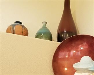 All different kinds of Pottery and Vases for sale throughout this home