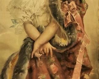 Lovely artwork of Victorian girl