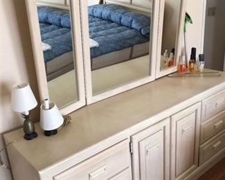Stanley Dresser with mirror, has matching nightstand, headboard, and armoire.  