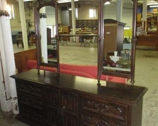 DRESSER WITH MIRRORS