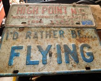 High Point City Tag/I'D Rather Be Flying Tag