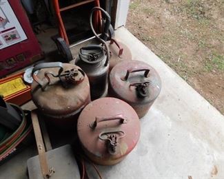 Old Metal Gas Cans