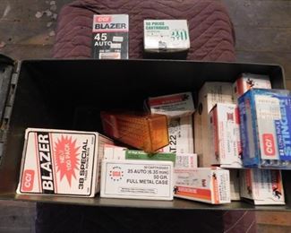 25 Auto, 38 Special and 22 Long Rifle Ammunition