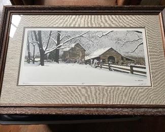 Bob Timberlake "Heavy Snow" S/N Print