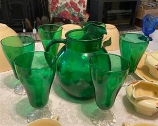 Tetley Tea Pitcher & Glasses