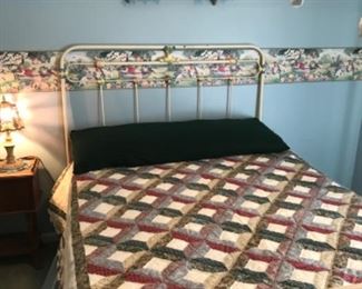 Vintage iron bed full size