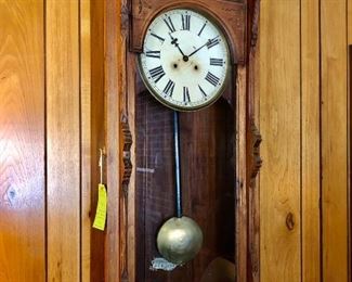 Large Ansonia Clock Co. wall clock....works and keeps time!