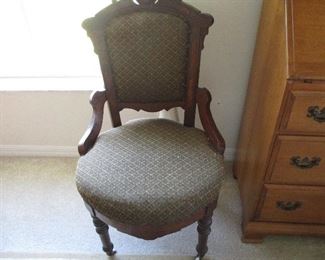 Antique ornately carved chair
