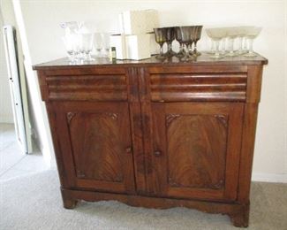 Antique veneer cabinet