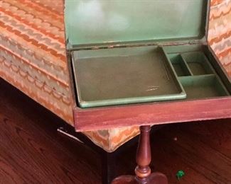 Antique sewing table/ hand painted