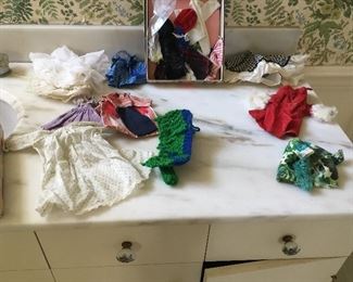 Lots of vintage doll clothes, more pics to come 