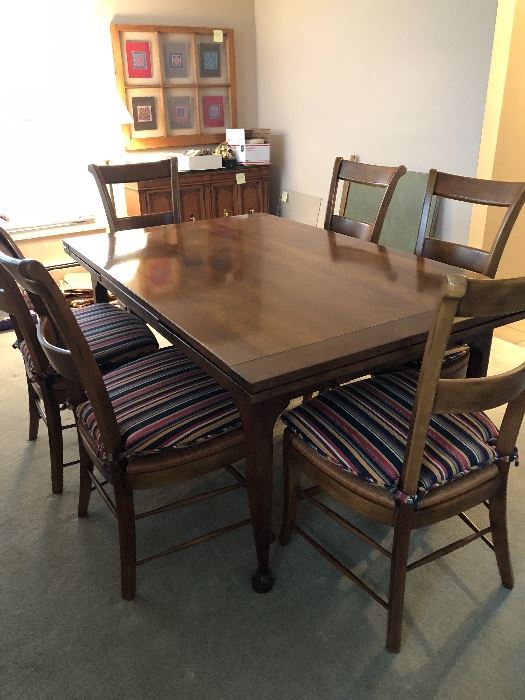 $925 presale - Toms Price Stickley Cherry Dining Table 64" x 40" extends to 104",  with table pads - GORGEOUS! chairs sold separately