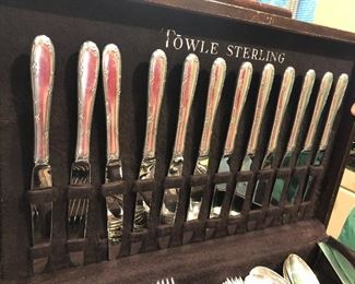 service for 12 Towle Sterling flatware "Madeira"