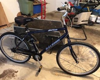 Raleigh bike and farm cart