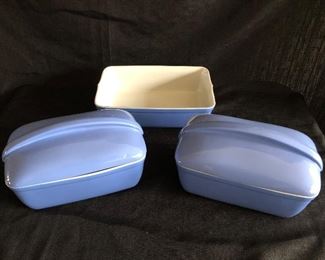 Vintage Westinghouse By Hall Baking Dish and Refrigerator Dishes.