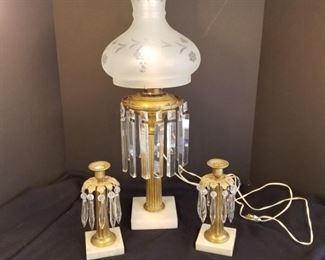 Vintage Brass Lamp & Candlestick Holders https://ctbids.com/#!/description/share/317417