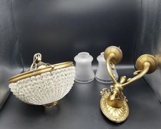 Decoative Ceiling Lamp & Wall Sconce https://ctbids.com/#!/description/share/317425