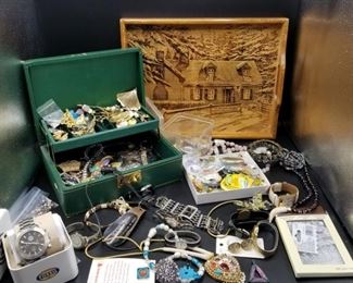 Costume Jewelry, Fossil Watch, Decorative Tray & More https://ctbids.com/#!/description/share/317442