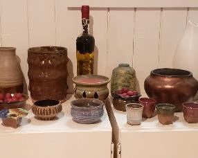 Hand thrown pottery