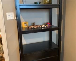 Crate & Barrel Shelf unit with 2 closed shelves below