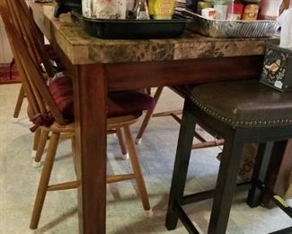Granite topped kitchen table / dining table 