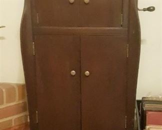 Victrola Talking Machine - works and has numerous records to go with it