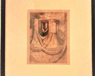 One of 45 European Etchings