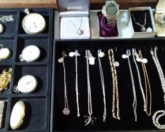 Men's pocket watches - necklaces etc