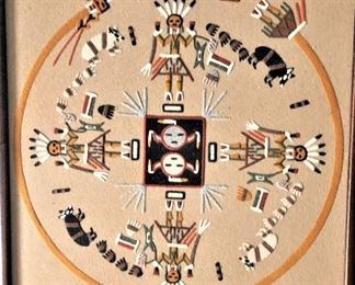 Navajo Sand Painting "Home of the Bears"