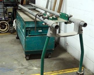 Greenlee Cam Track Conduit Bender, Model 881CT, Includes Greenlee Hydraulic Power Pump Model 980, Materials Stand, Hardware, & Metal Rolling