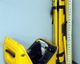 Trimble RTS Series 555 Robotic Total Station Construction Alyout System With Tripods, Duel Slot Charger Kit, Molded Plastic Carrying Case And More