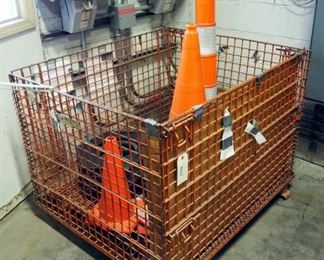 Heavy Duty Safety Cones, Assorted Sizes, Qty 17