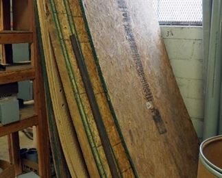 4' x 8' Sheets Of Plywood And Vinyl Treadboard, Total Qty 17