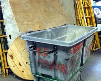 Rubbermaid Rolling Utility Cart With Custom Lid, Model #1314 44" x 32" x 72"