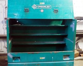 Greenlee Metal Rolling Flat Top Box With Piano Hinge Lid, Model #4860, 48" x 60" x 30