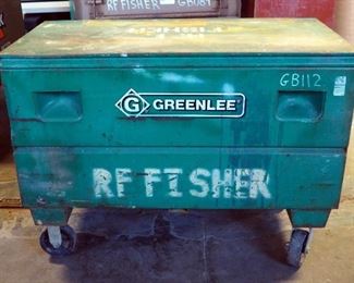 Greenlee Metal Rolling Flat Top Storage Box, Model #2448, 24" x 48" x 24"