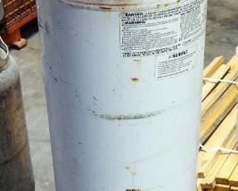 Liquified Petroleum Gas Tank, 46" Tall, Partially Full