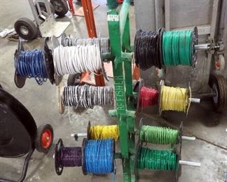 2-Wheeled Wire Caddy, Including Stranded Wire Assortment