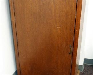 Solid Wood Storage Cabinet With 2 Shelves, 46" x 32" x 16"