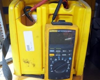 Fluke 23 Series 2 Multimeter With Carrying Case, And Avo Megger 5000 Volt Insulation Tester Model BM15