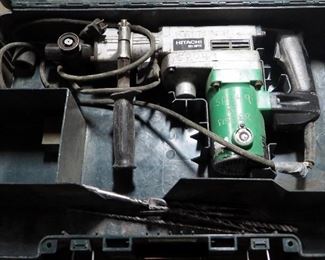 Hitache Electric 1 1/2" Rotary Hammer Drill Model #DH38YE, Includes Drill Bits and Carrying Case