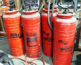 Chapin Industrial Concrete Sprayers, 3.5 Gallon. Model 1939. Qty. 4