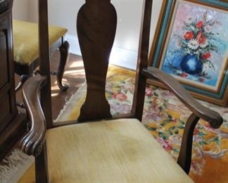 Ethan Allen Dining Set 6 Chairs and 2 Arm Chairs