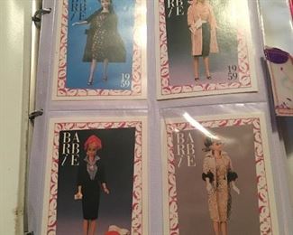 Album full of over 300 Barbie collectors cards