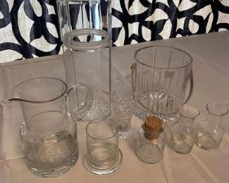 Mikasa Ice Bucket, Princess House Vases, Lenox Shot Glass
