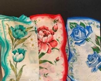 Womens Vintage Handkerchiefs